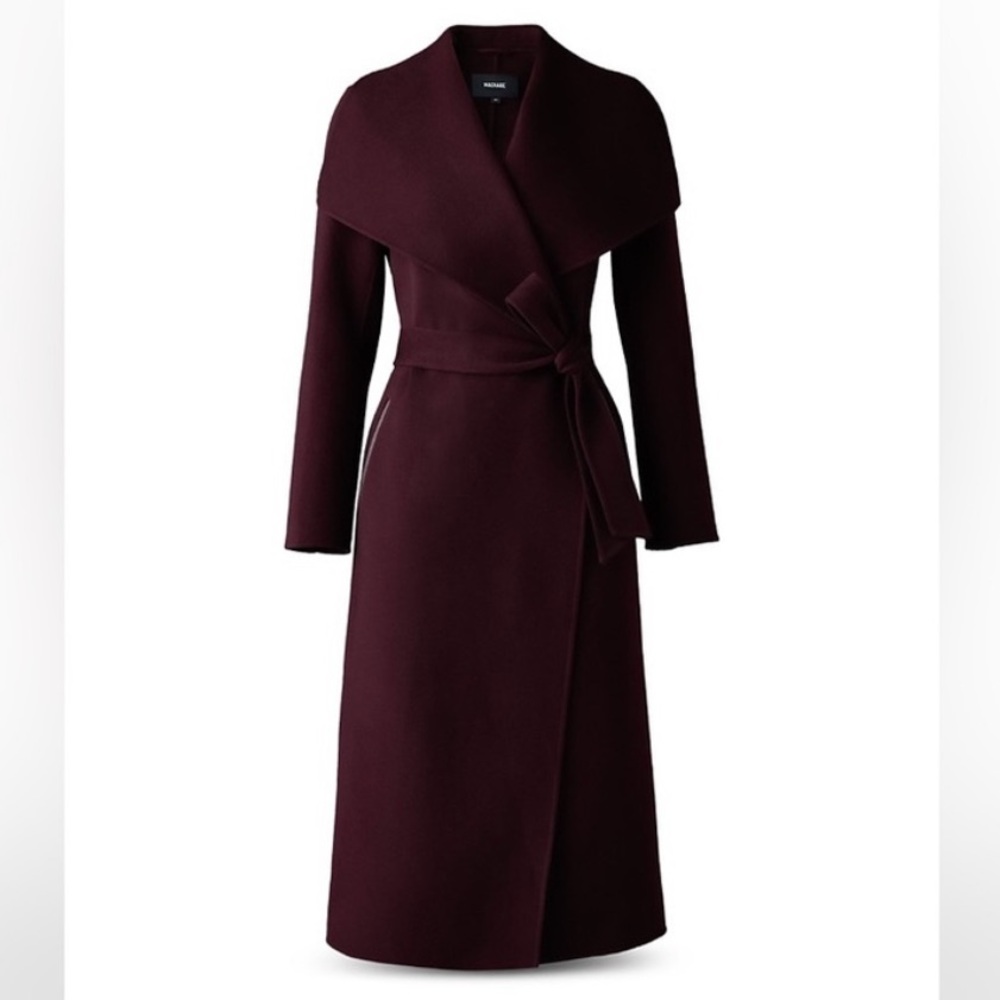 MACKAGE Mai Coat in Wine XS